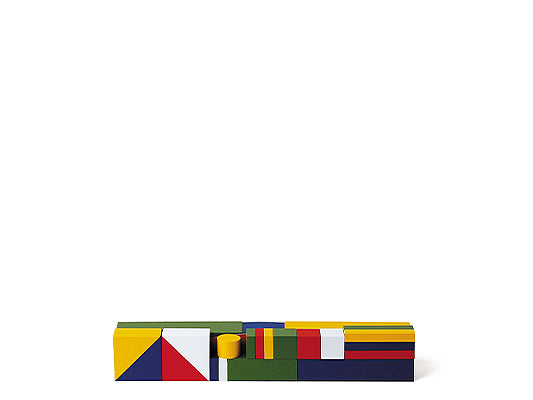 Bauhaus Bauspiel, Holz, bunt, 1923