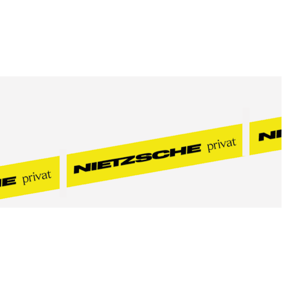 Klebeband "NIETZSCHE privat", 60 Meter-Rolle