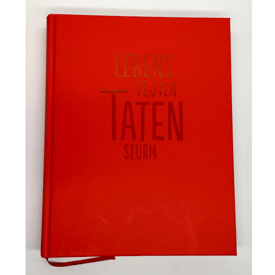 Katalog "Lebensfluten Tatensturm", Goethe-Nationalmuseum