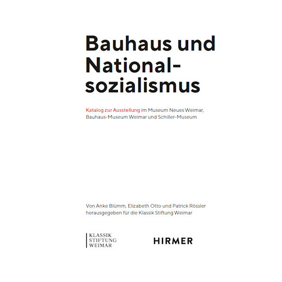 Katalog "Bauhaus und Nationalsozialismus"