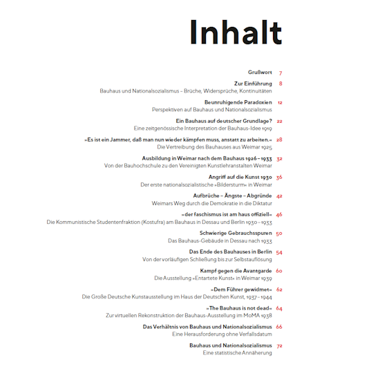 Katalog "Bauhaus und Nationalsozialismus"