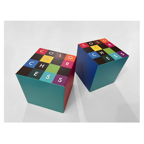 Color Chess, Schachspiel, 96 Holzwürfel