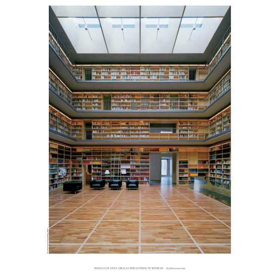 Poster, Bücherkubus der Herzogin Anna Amalia Bibliothek