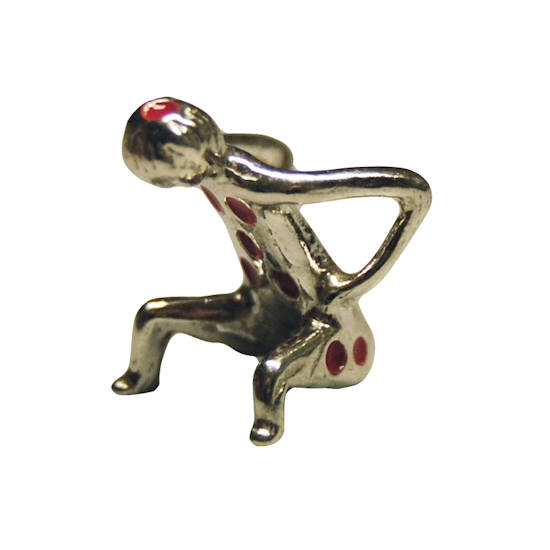 Würfelmännchen, Sterlingsilber, Goethezeit