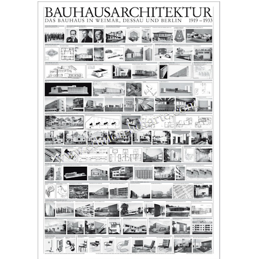 Poster, Bauhausarchitektur, 1919-1933