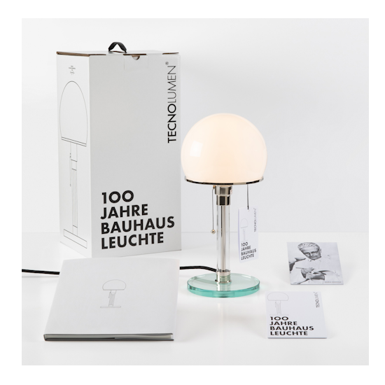 Bauhausleuchte, 100 Jahre-Edition, Glas