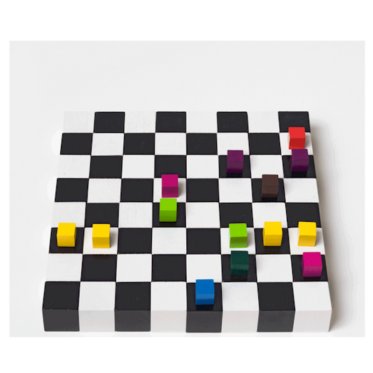 Color Chess, Schachspiel, 96 Holzwürfel