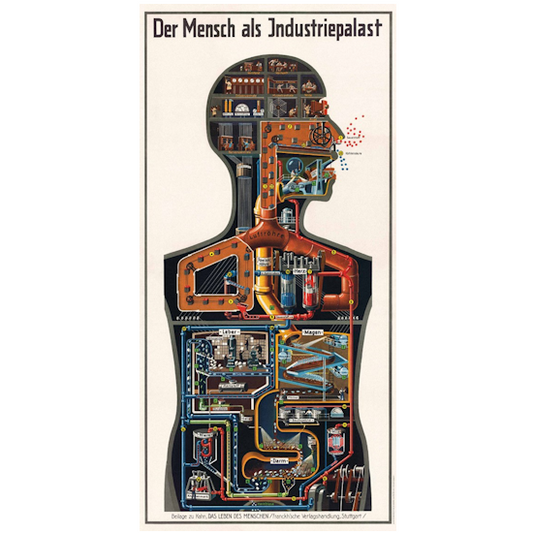 Poster "Der Mensch als Industriepalast", 1926
