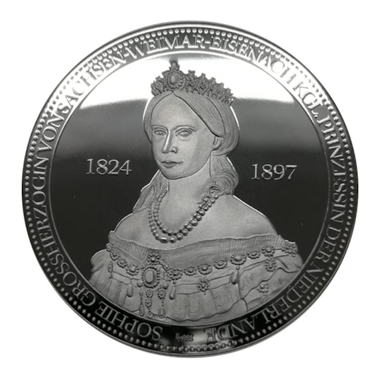 Jubiläumsmedaille, 999er-Silber, Sophie Großherzogin von Sachsen-Weimar-Eisenach