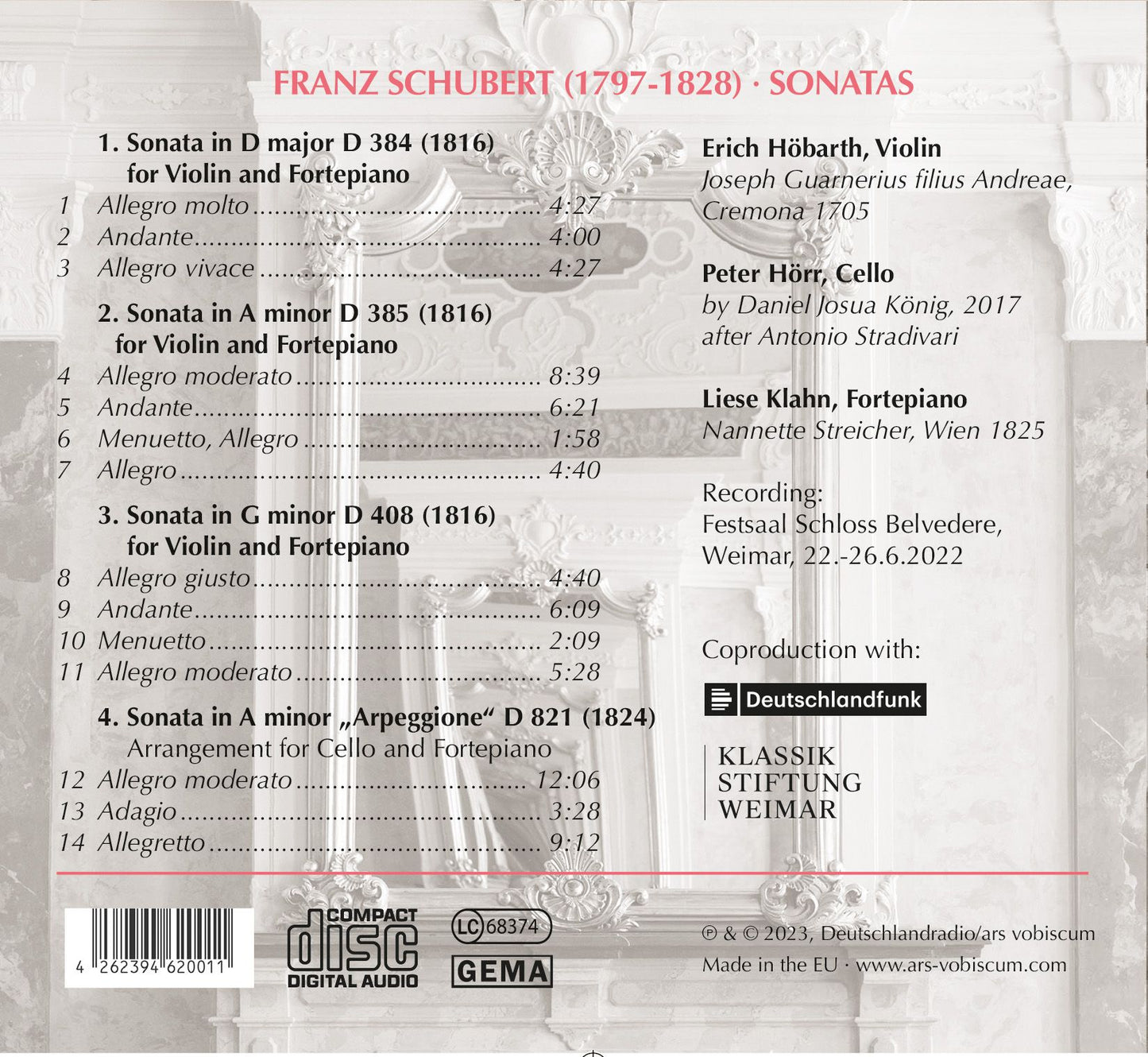 CD: Schubert Sonatas