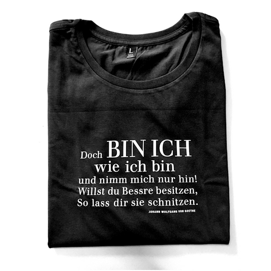 T-Shirt, Goethe-Zitat, Organic & Fair