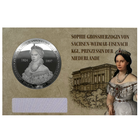 Jubiläumsmedaille, 999er-Silber, Sophie Großherzogin von Sachsen-Weimar-Eisenach