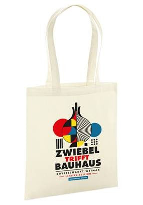 Baumwoll- Tasche "Zwiebel trifft Bauhaus"